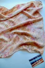 Load image into Gallery viewer, Botanically Dyed Silk Bandana - Charmeuse Silk