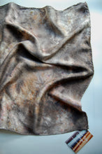 Load image into Gallery viewer, Botanically Dyed Silk Bandana - Charmeuse Silk