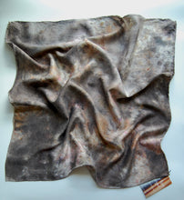 Load image into Gallery viewer, Botanically Dyed Silk Bandana - Charmeuse Silk