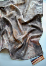 Load image into Gallery viewer, Botanically Dyed Silk Bandana - Charmeuse Silk