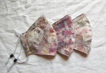 Load image into Gallery viewer, Botanically Dyed Raw Silk Face Masks