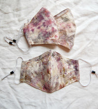 Load image into Gallery viewer, Botanically Dyed Raw Silk Face Masks