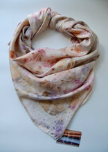 Load image into Gallery viewer, Botanically Dyed Silk Wild Rag - Charmeuse Silk