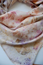 Load image into Gallery viewer, Botanically Dyed Silk Wild Rag - Charmeuse Silk
