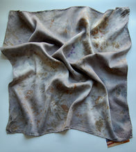 Load image into Gallery viewer, Botanically Dyed Silk Bandana - Charmeuse Silk