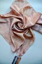 Load image into Gallery viewer, Botanically Dyed Silk Bandana - Charmeuse Silk