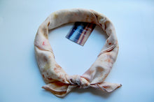 Load image into Gallery viewer, Botanically Dyed Silk Bandana - Habotai Silk