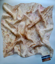 Load image into Gallery viewer, Botanically Dyed Silk Bandana - Habotai Silk