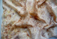 Load image into Gallery viewer, Botanically Dyed Silk Bandana - Habotai Silk