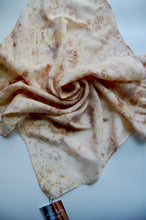Load image into Gallery viewer, Botanically Dyed Silk Bandana - Habotai Silk