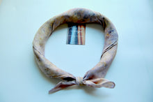 Load image into Gallery viewer, Botanically Dyed Silk Bandana - Habotai Silk
