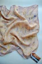 Load image into Gallery viewer, Botanically Dyed Silk Bandana - Habotai Silk