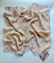 Load image into Gallery viewer, Botanically Dyed Silk Bandana - Habotai Silk