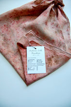 Load image into Gallery viewer, Botanically Dyed Silk Bandana - Habotai Silk