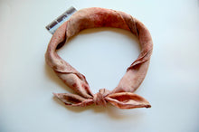 Load image into Gallery viewer, Botanically Dyed Silk Bandana - Habotai Silk