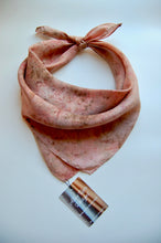 Load image into Gallery viewer, Botanically Dyed Silk Bandana - Habotai Silk