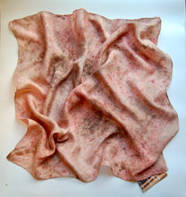 Load image into Gallery viewer, Botanically Dyed Silk Bandana - Habotai Silk