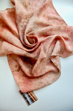 Load image into Gallery viewer, Botanically Dyed Silk Bandana - Habotai Silk
