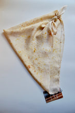 Load image into Gallery viewer, Botanically Dyed Silk Bandana - Habotai Silk