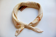 Load image into Gallery viewer, Botanically Dyed Silk Bandana - Habotai Silk