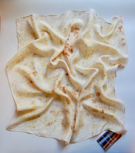 Load image into Gallery viewer, Botanically Dyed Silk Bandana - Habotai Silk