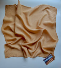 Load image into Gallery viewer, Botanically Dyed Silk Bandana - Habotai Silk