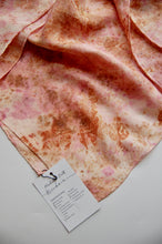 Load image into Gallery viewer, Botanically Dyed Silk Bandana - Habotai Silk