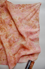 Load image into Gallery viewer, Botanically Dyed Silk Bandana - Habotai Silk