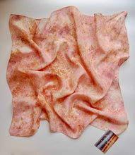 Load image into Gallery viewer, Botanically Dyed Silk Bandana - Habotai Silk