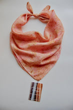 Load image into Gallery viewer, Botanically Dyed Silk Bandana - Habotai Silk