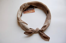 Load image into Gallery viewer, Botanically Dyed Silk Bandana - Habotai Silk