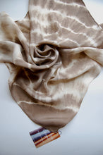 Load image into Gallery viewer, Botanically Dyed Silk Bandana - Habotai Silk