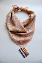 Load image into Gallery viewer, Botanically Dyed Silk Bandana - Habotai Silk