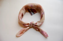 Load image into Gallery viewer, Botanically Dyed Silk Bandana - Habotai Silk