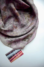 Load image into Gallery viewer, Botanically Dyed Silk Bandana - Habotai Silk