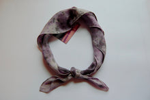 Load image into Gallery viewer, Botanically Dyed Silk Bandana - Habotai Silk