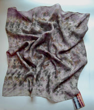 Load image into Gallery viewer, Botanically Dyed Silk Bandana - Habotai Silk