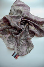 Load image into Gallery viewer, Botanically Dyed Silk Bandana - Habotai Silk