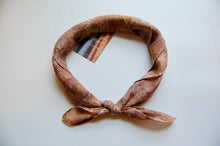 Load image into Gallery viewer, Botanically Dyed Silk Bandana - Habotai Silk