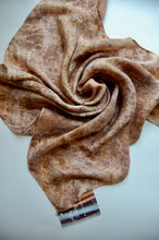 Load image into Gallery viewer, Botanically Dyed Silk Bandana - Habotai Silk