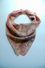 Load image into Gallery viewer, Botanically Dyed Silk Bandana - Habotai Silk