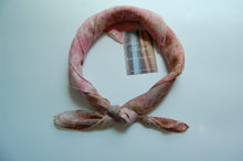 Load image into Gallery viewer, Botanically Dyed Silk Bandana - Habotai Silk