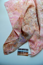 Load image into Gallery viewer, Botanically Dyed Silk Bandana - Habotai Silk
