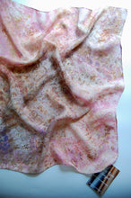 Load image into Gallery viewer, Botanically Dyed Silk Bandana - Habotai Silk