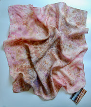 Load image into Gallery viewer, Botanically Dyed Silk Bandana - Habotai Silk