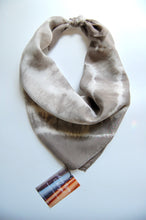 Load image into Gallery viewer, Botanically Dyed Silk Bandana - Habotai Silk