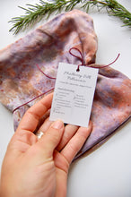 Load image into Gallery viewer, Botanically Dyed Mulberry Silk Pillowcase