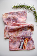 Load image into Gallery viewer, Botanically Dyed Mulberry Silk Pillowcase