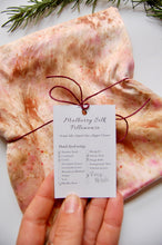 Load image into Gallery viewer, Botanically Dyed Mulberry Silk Pillowcase