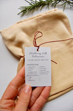 Load image into Gallery viewer, Botanically Dyed Mulberry Silk Pillowcase